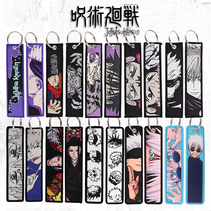 Jujutsu Kaisen Keychains Embroidered