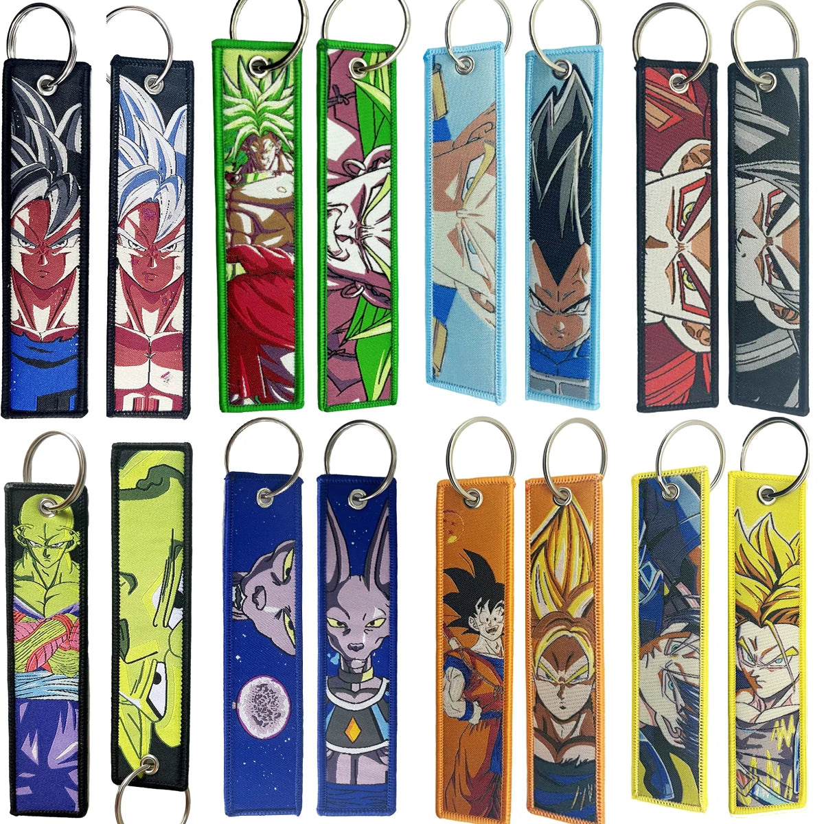 Dragon Ball Keychains Embroidered