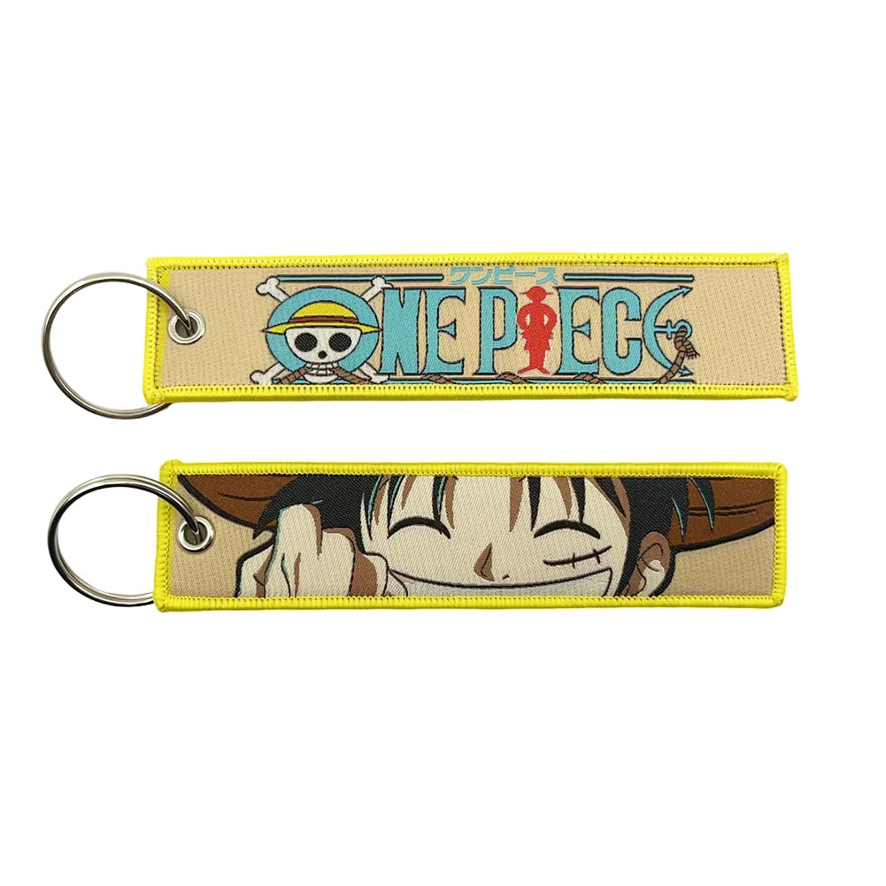 One Piece Keychains Embroidered
