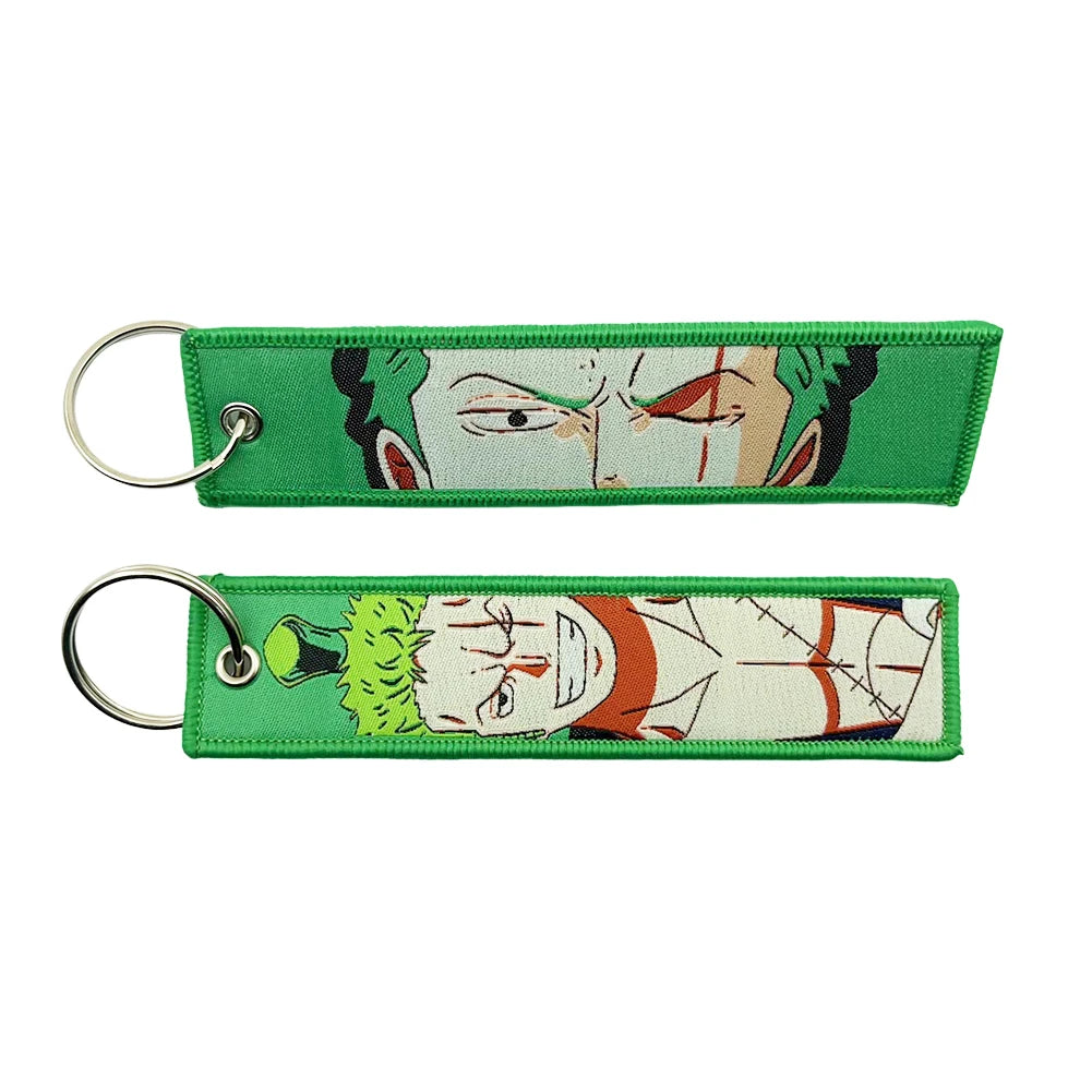 One Piece Keychains Embroidered
