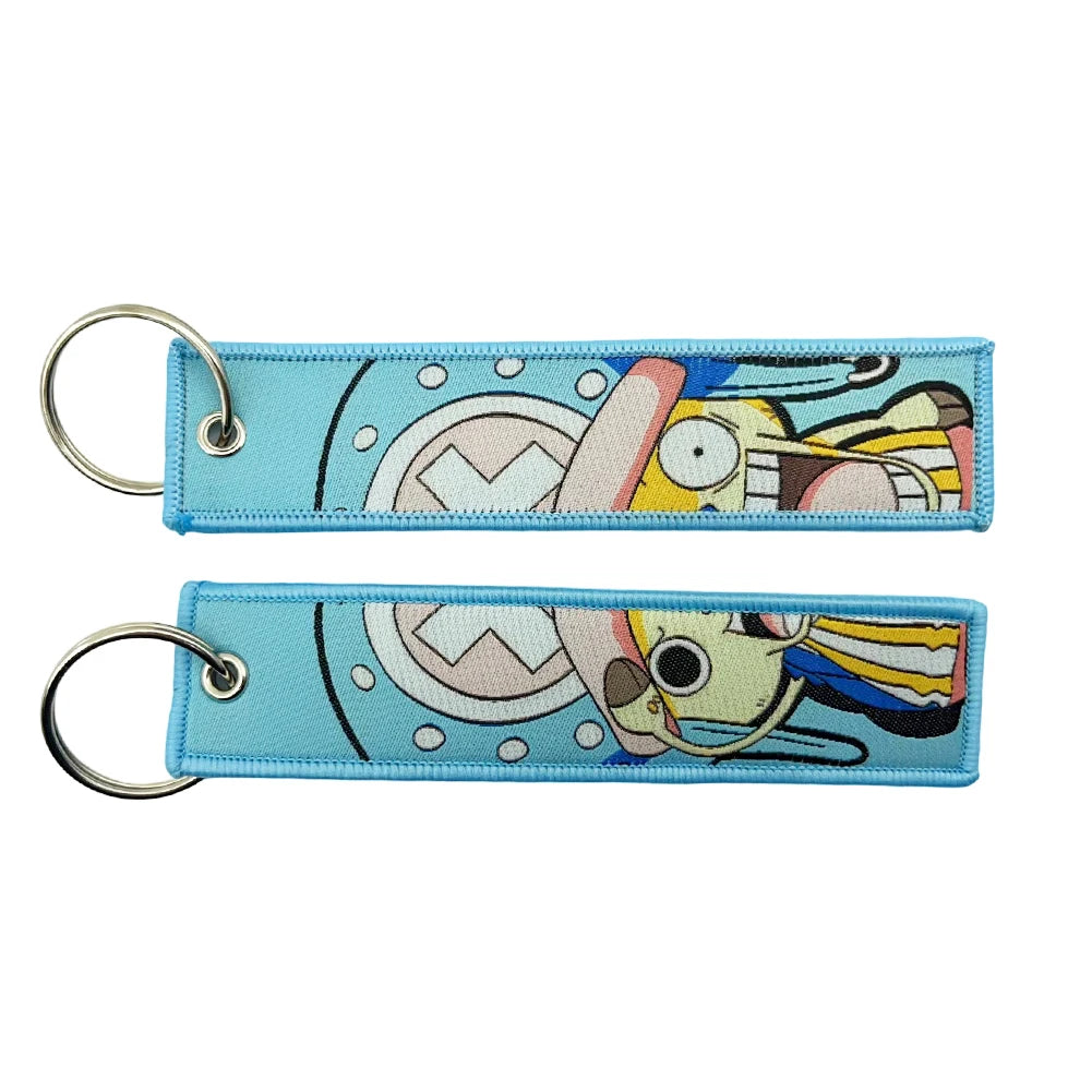 One Piece Keychains Embroidered