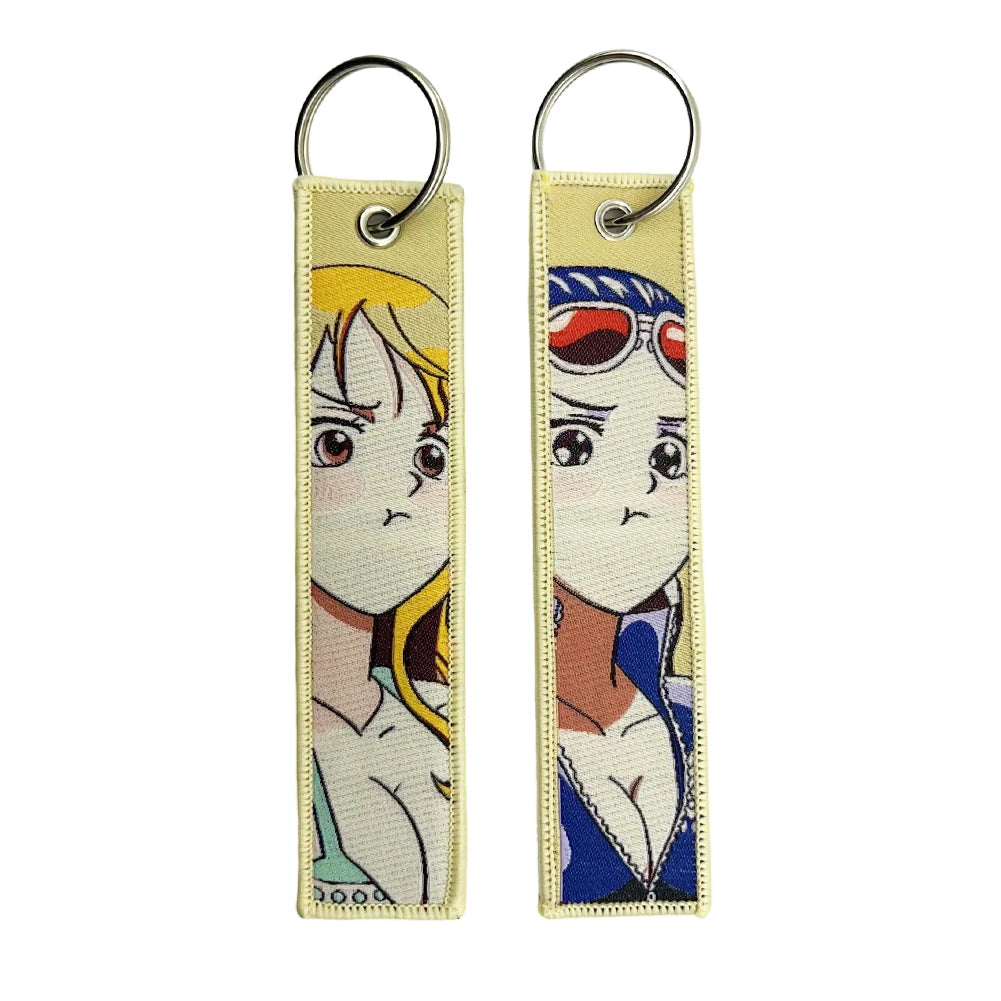One Piece Keychains Embroidered